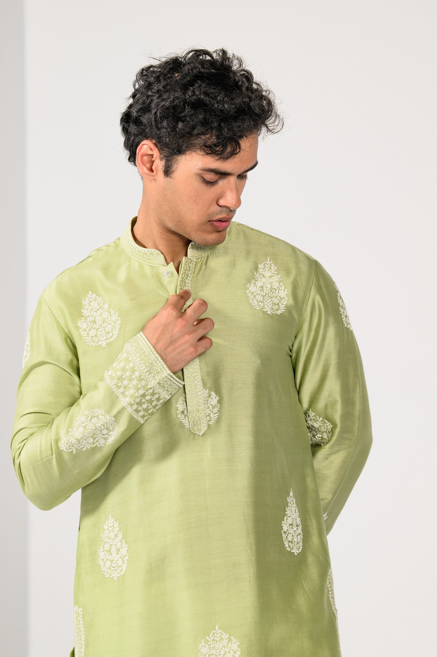 SAGE GREEN KURTA SET