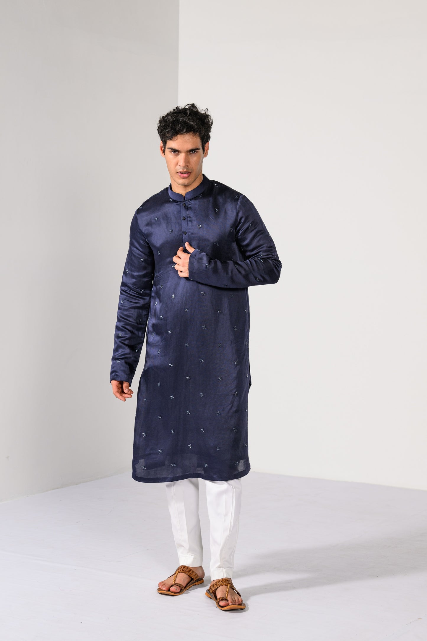 MAGESTIC INDIGO KURTA SET