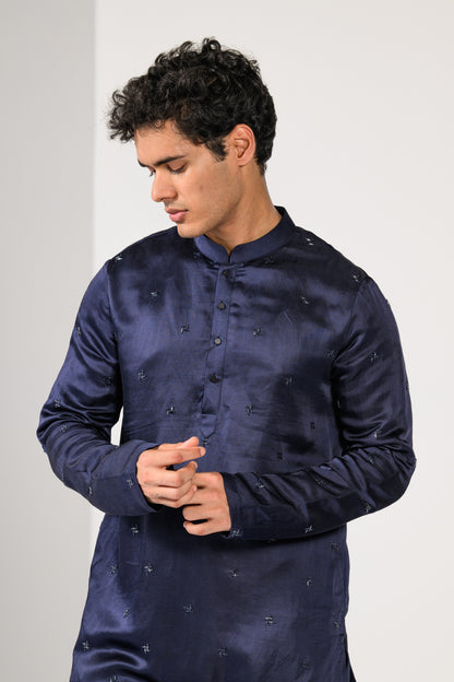 MAGESTIC INDIGO KURTA SET