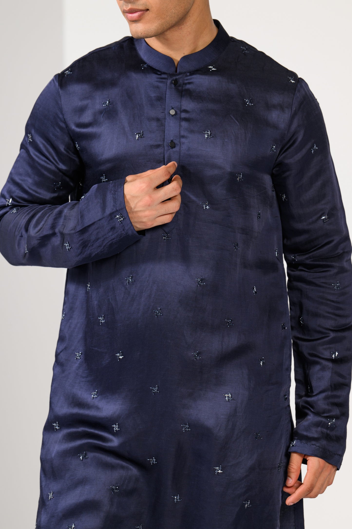 MAGESTIC INDIGO KURTA SET