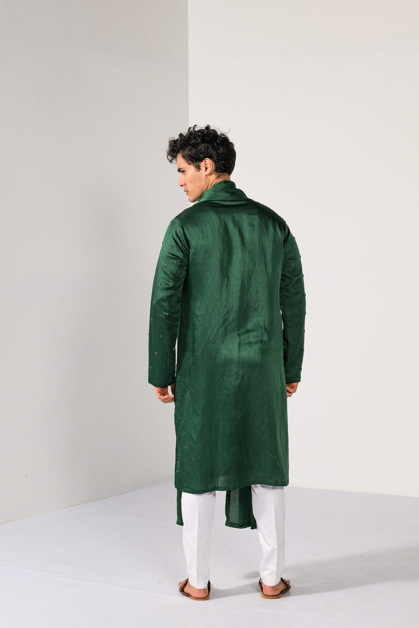 EMERALD GREEN KURTA SET