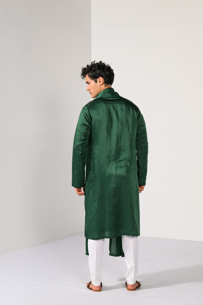 EMERALD GREEN KURTA SET
