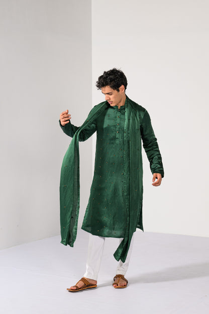 EMERALD GREEN KURTA SET