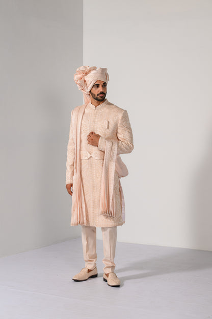 IMPERIAL BLUSH SHERWANI SET