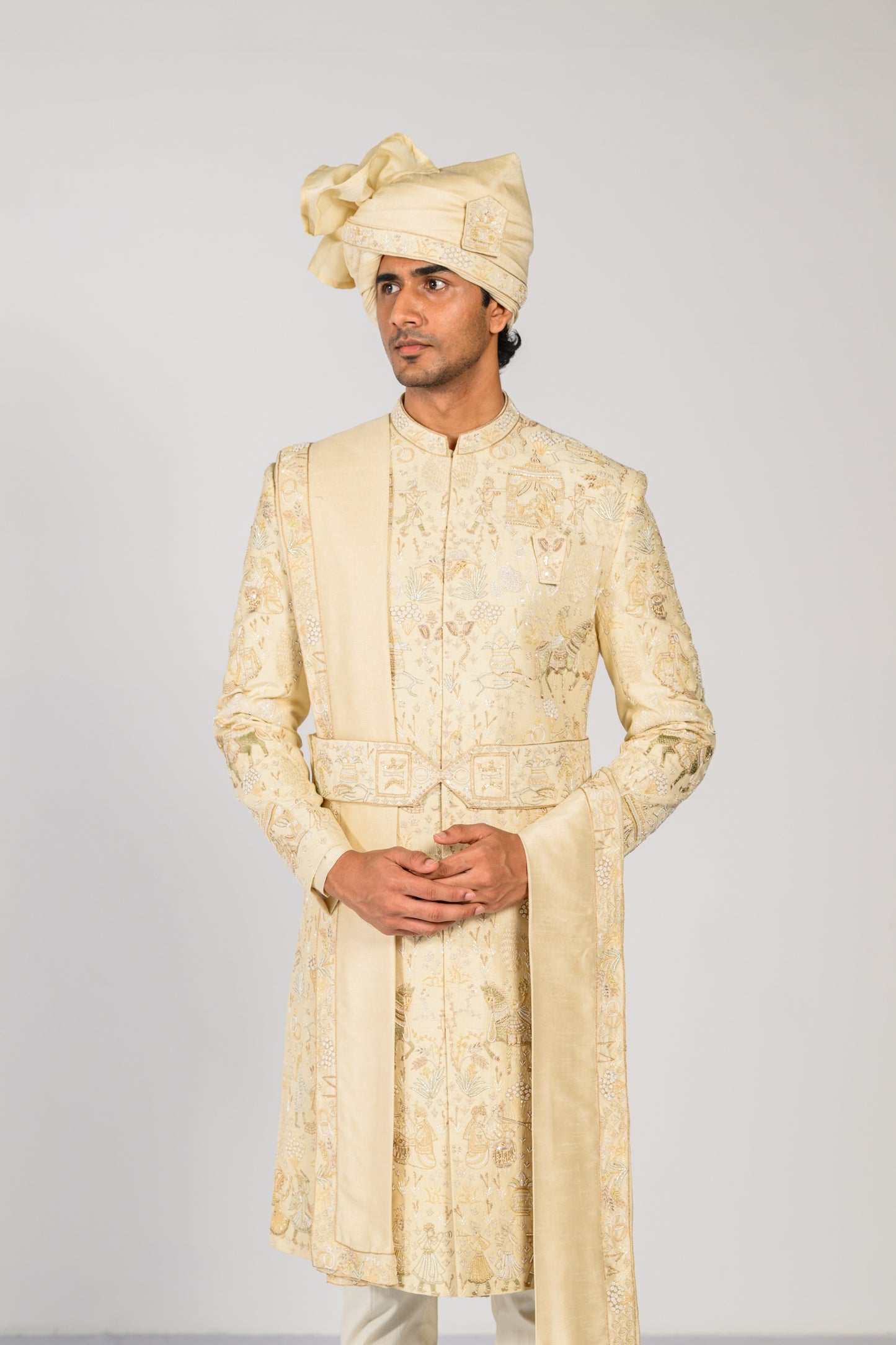 REGAL PEARL SHERWANI SET