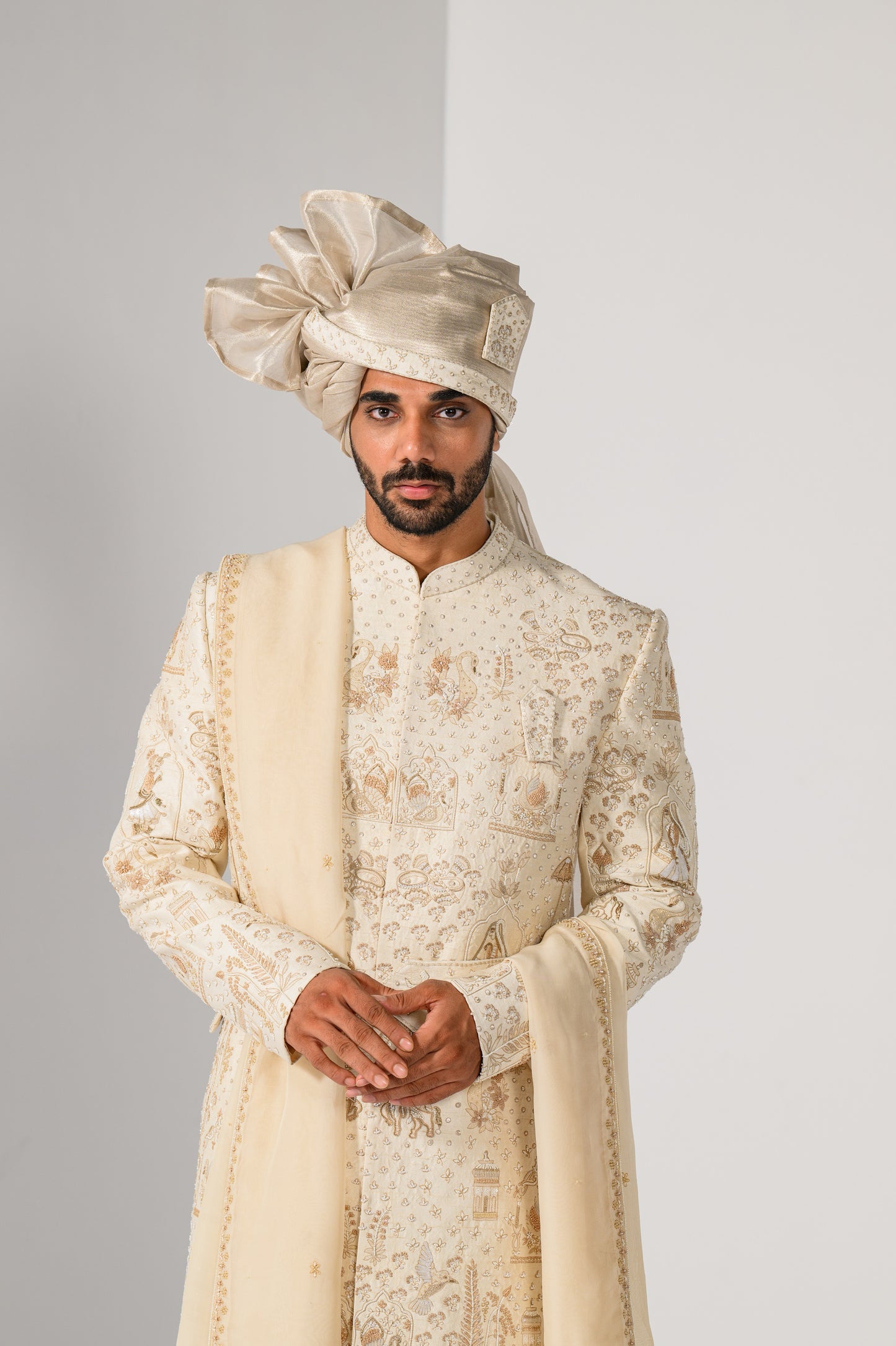 ROYAL IVORY SHERWANI SET