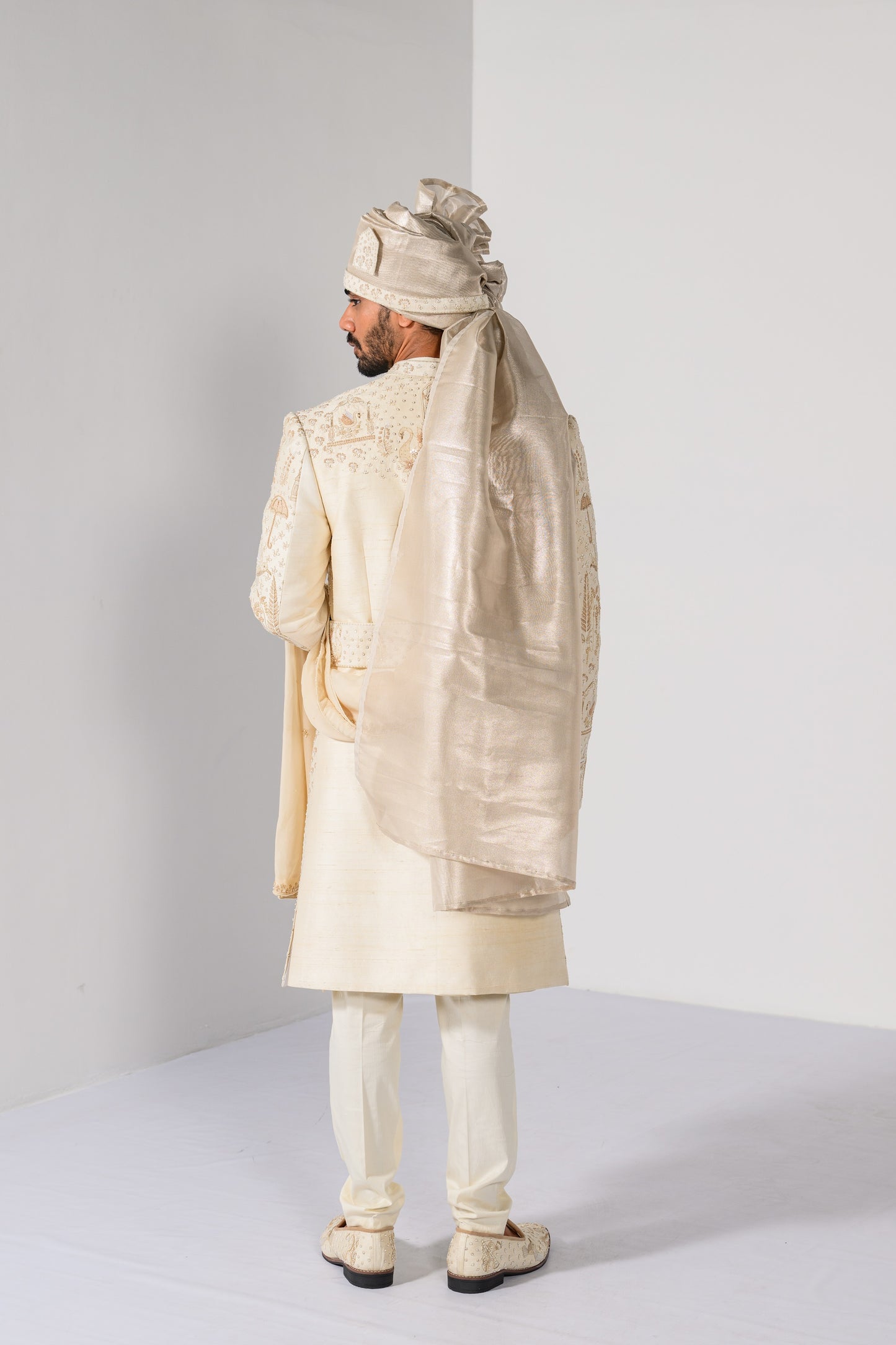 ROYAL IVORY SHERWANI SET