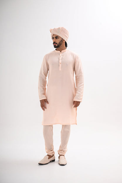 BLUSH PINK SHERWANI SET