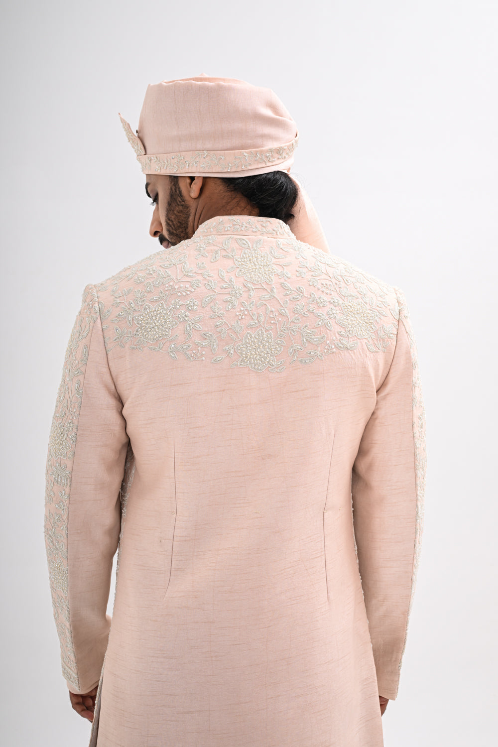 BLUSH PINK SHERWANI SET
