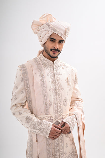 FAWN RAJWADA SHERWANI SET