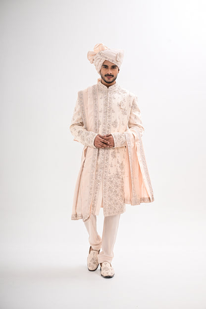 FAWN RAJWADA SHERWANI SET