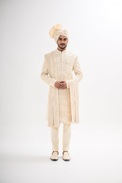 IVORY SHERWANI SET