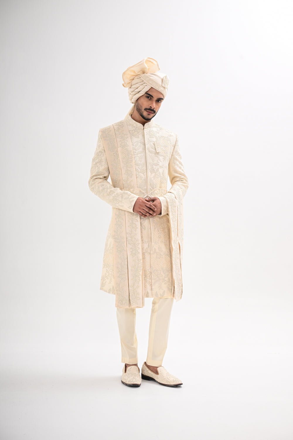 IVORY SHERWANI SET