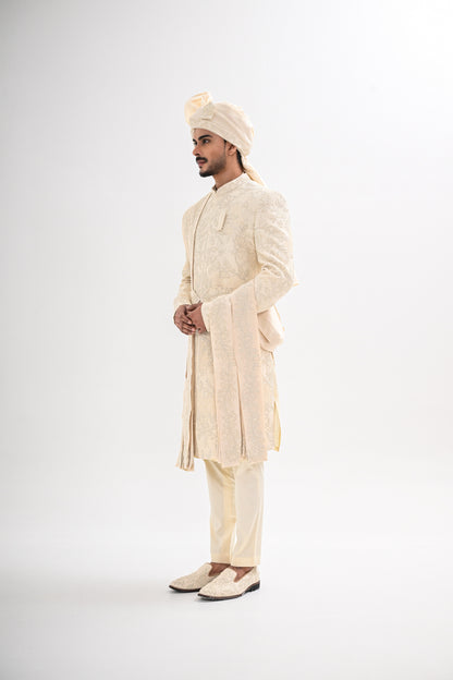 IVORY SHERWANI SET