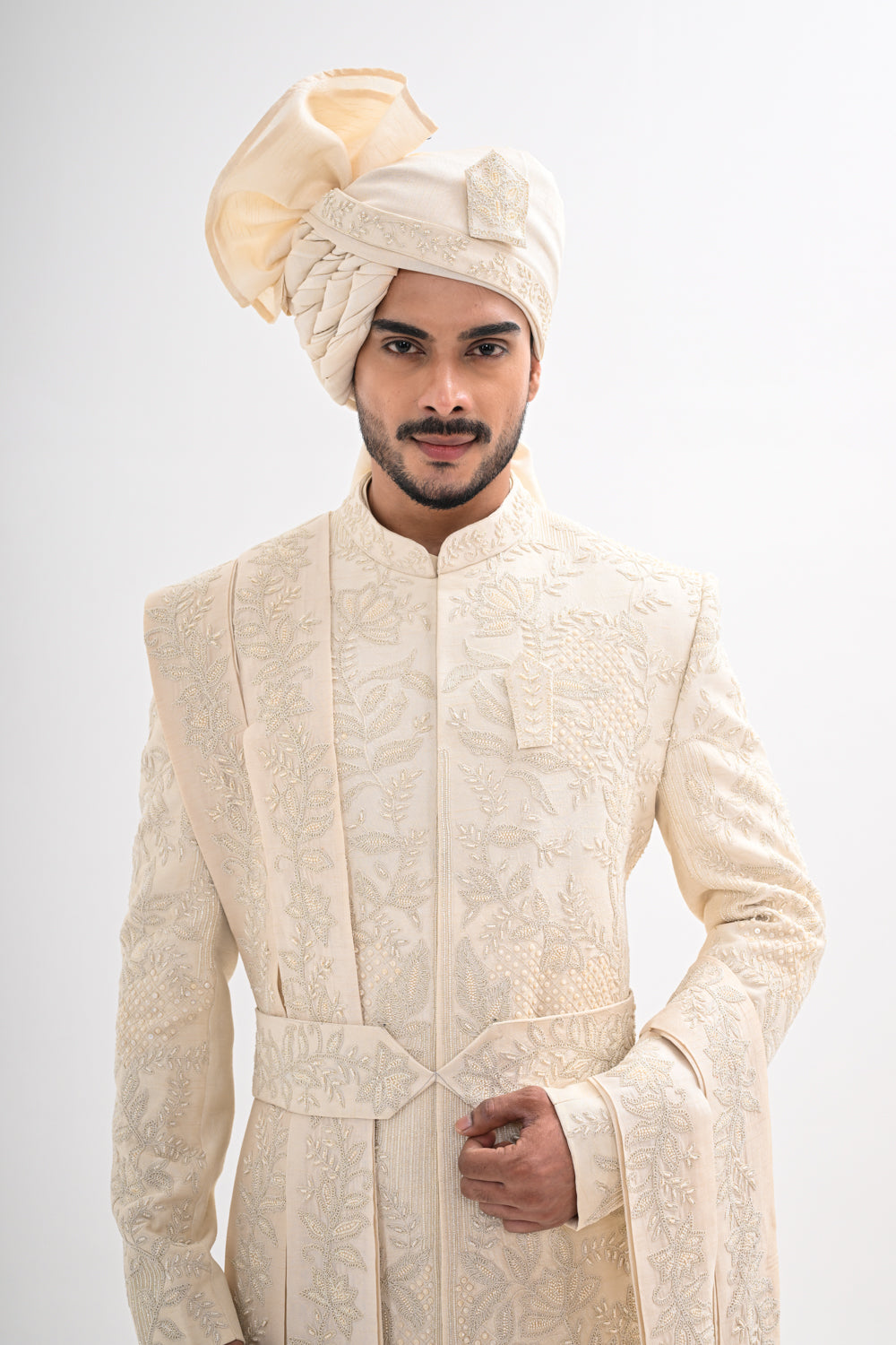 IVORY SHERWANI SET