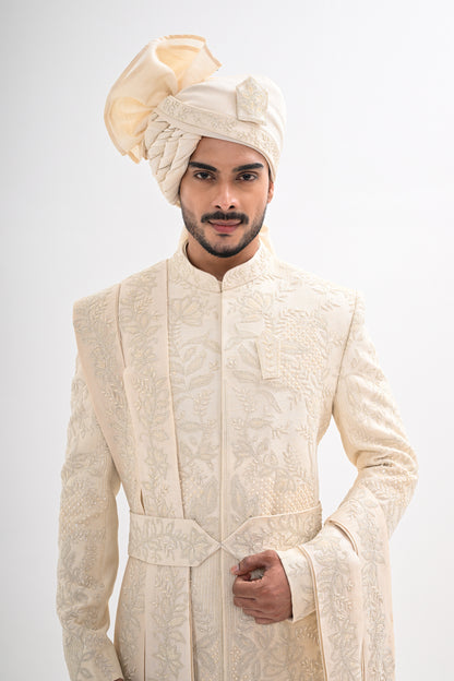 IVORY SHERWANI SET