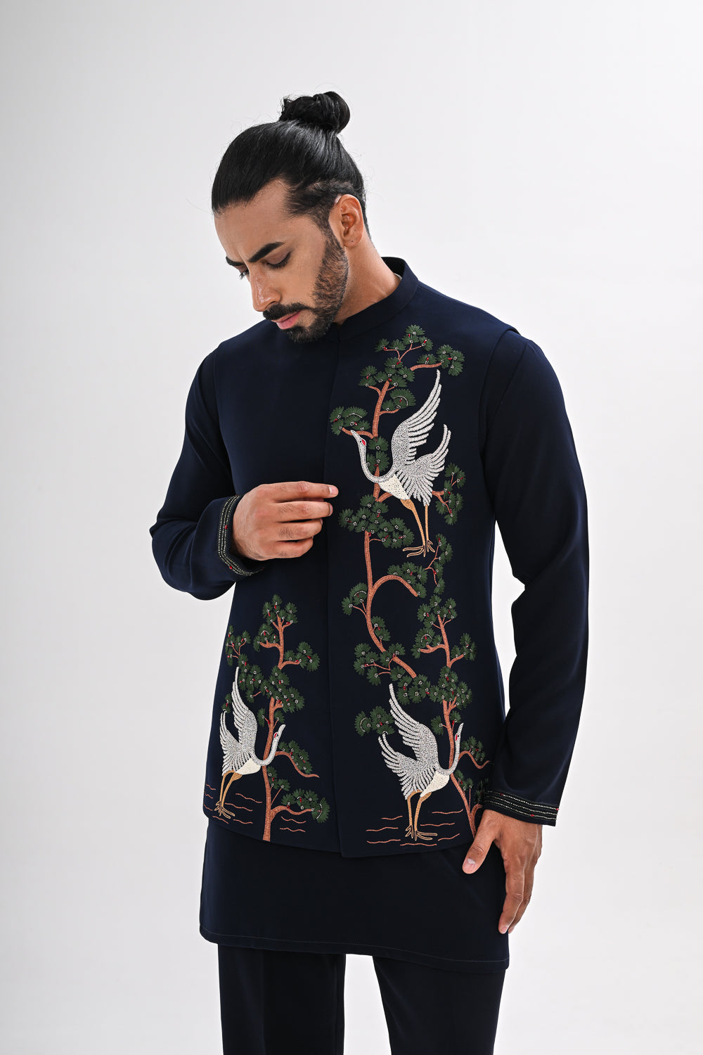 INDIGO GROVE NEHRU JACKET SET