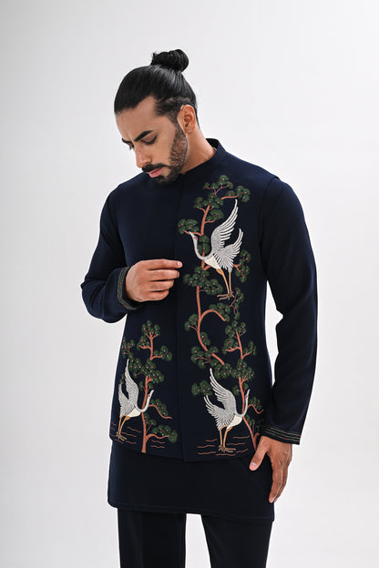 INDIGO GROVE NEHRU JACKET SET