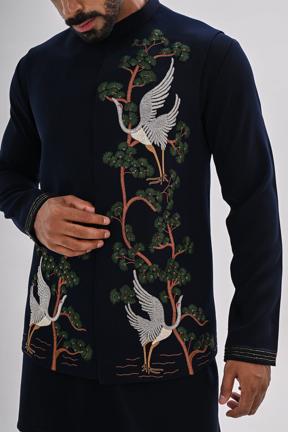 INDIGO GROVE NEHRU JACKET SET