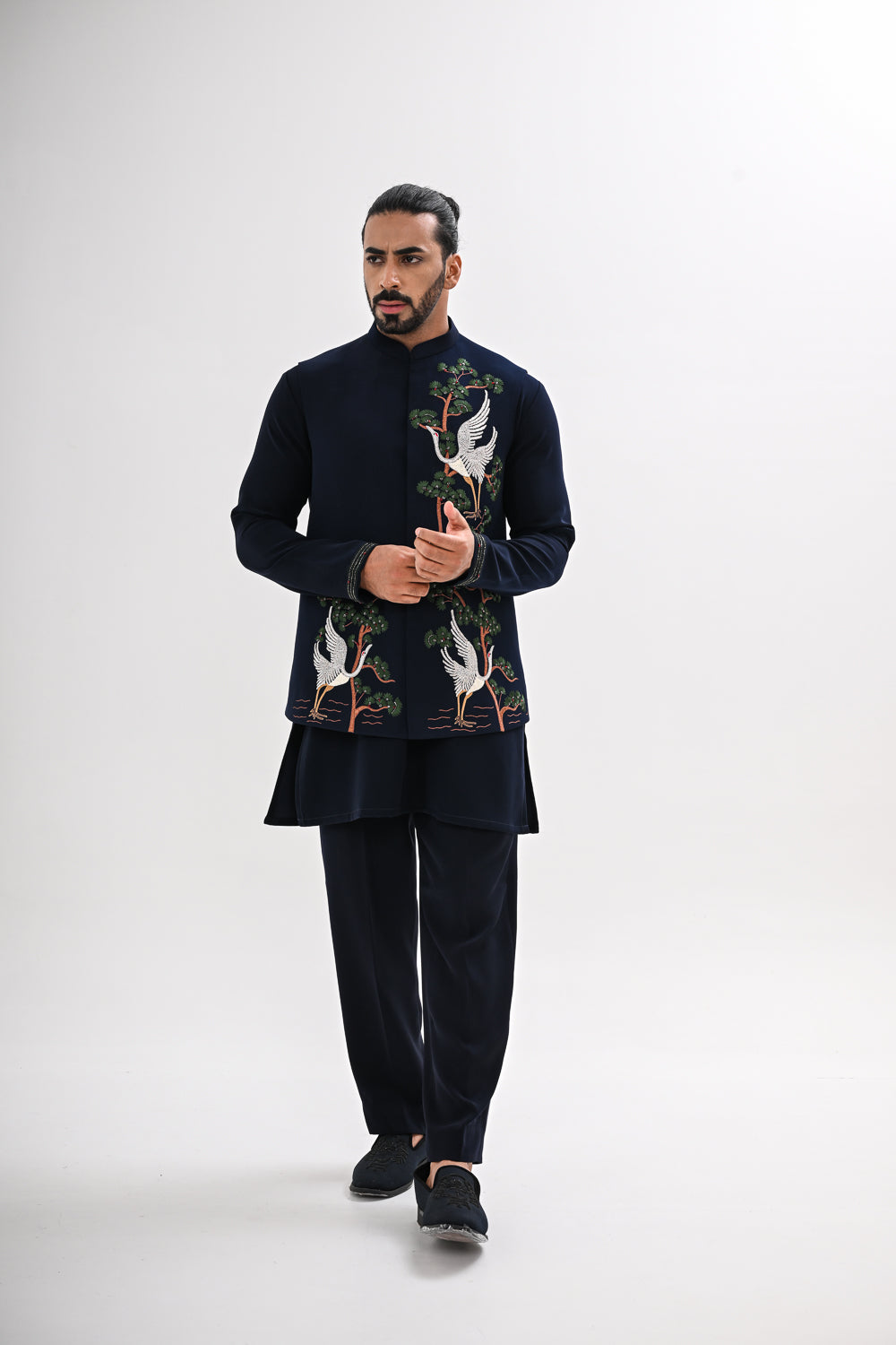 INDIGO GROVE NEHRU JACKET SET