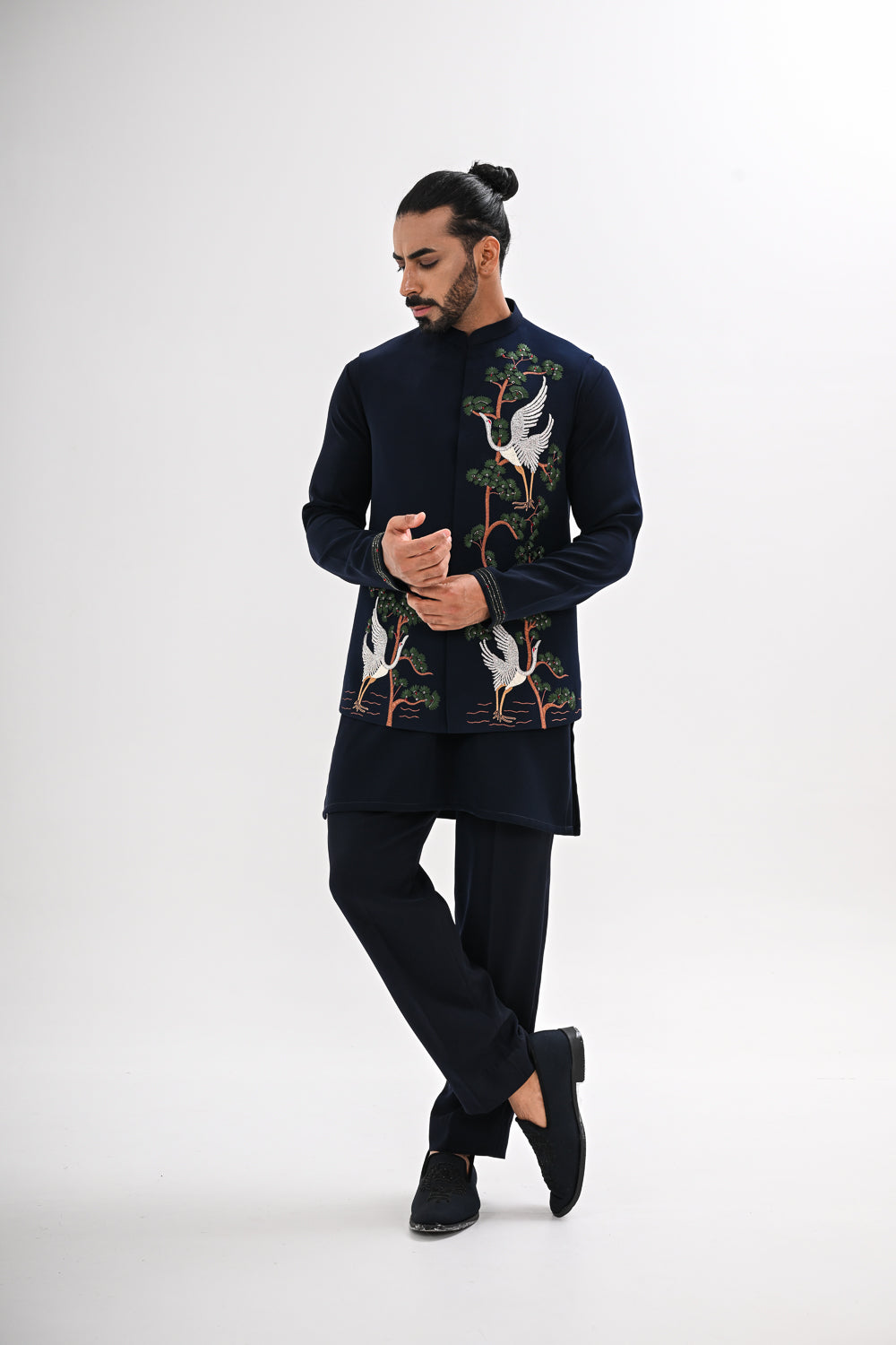 INDIGO GROVE NEHRU JACKET SET