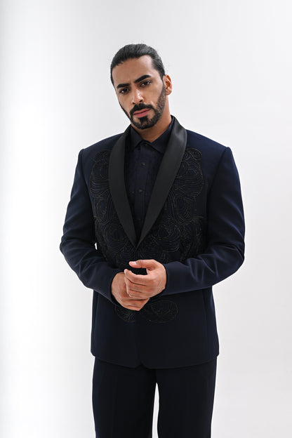 MIDNIGHT BLUE TUXEDO SET