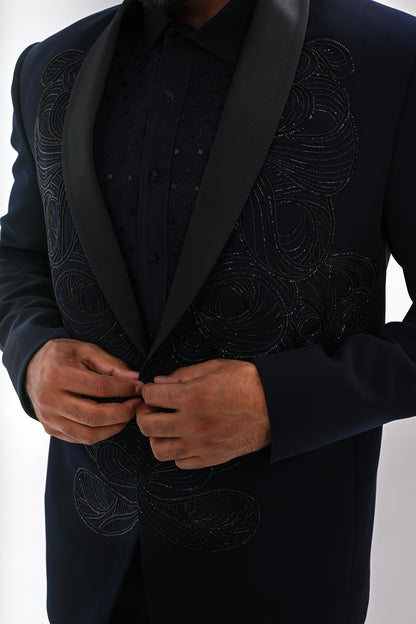 MIDNIGHT BLUE TUXEDO SET