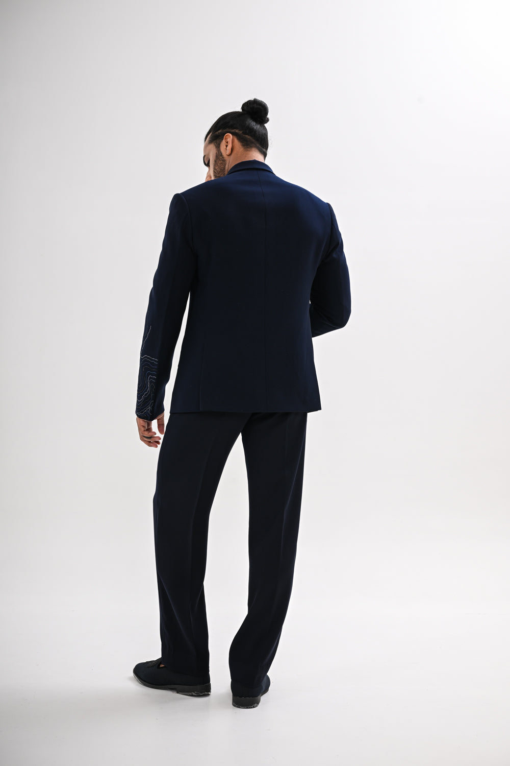 NAVY WAVES TUXEDO SET