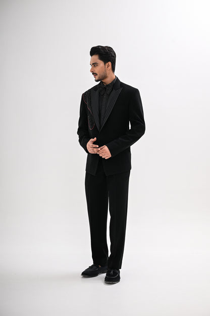 BLACK COSMIC TUXEDO SET