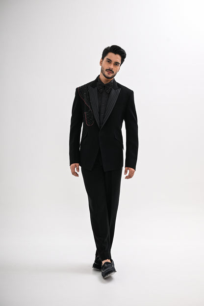 BLACK COSMIC TUXEDO SET
