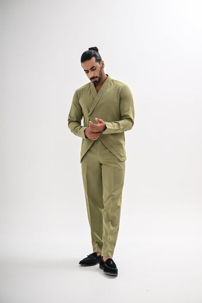 OLIVE GREEN CO-ORD SET