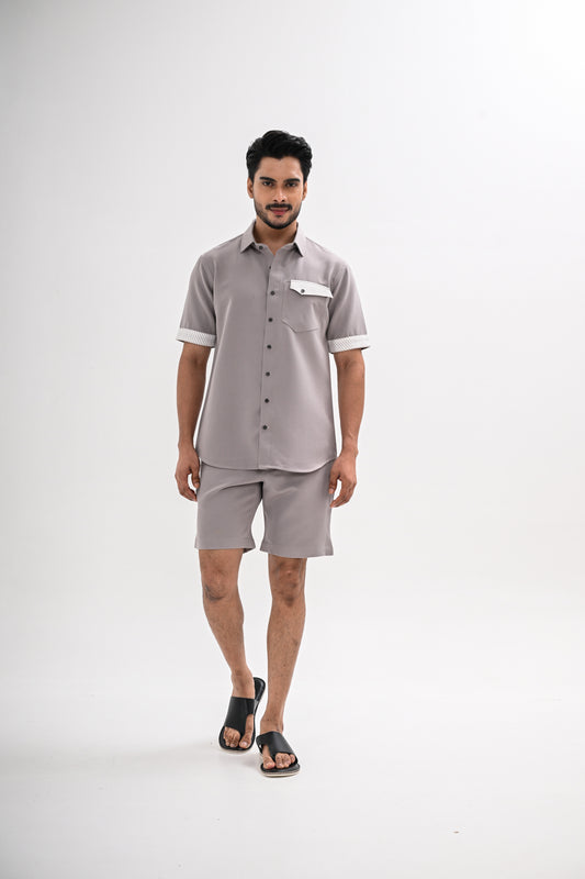 GREY LINEAR CO-ORD SET