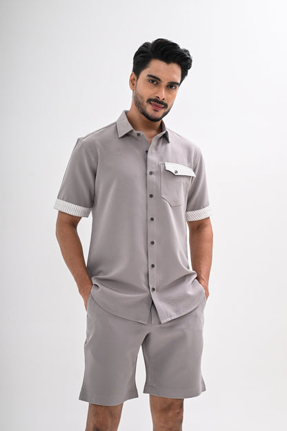 GREY LINEAR CO-ORD SET
