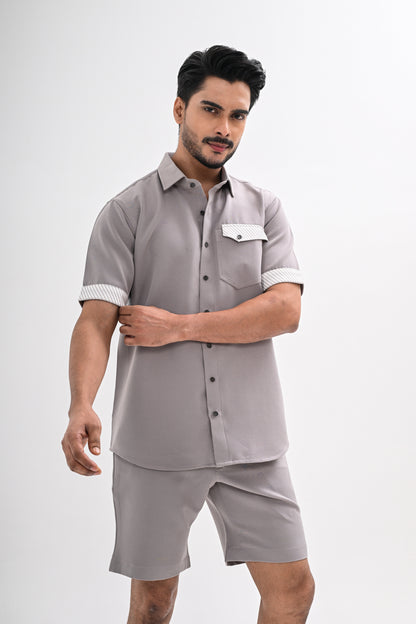 GREY LINEAR CO-ORD SET