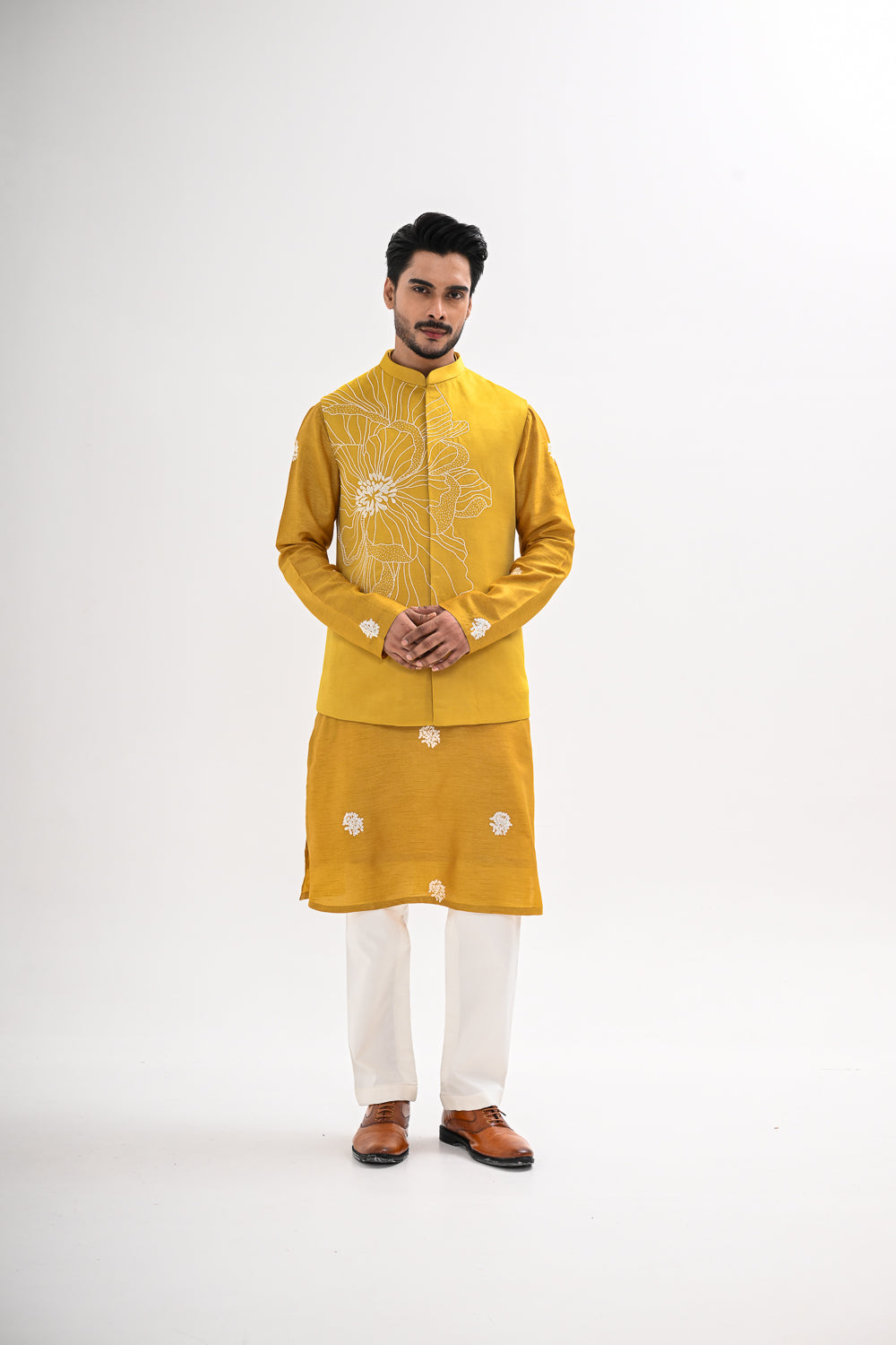 MARIGOLD MUSE NEHRU JACKET SET