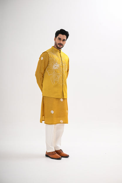 MARIGOLD MUSE NEHRU JACKET SET