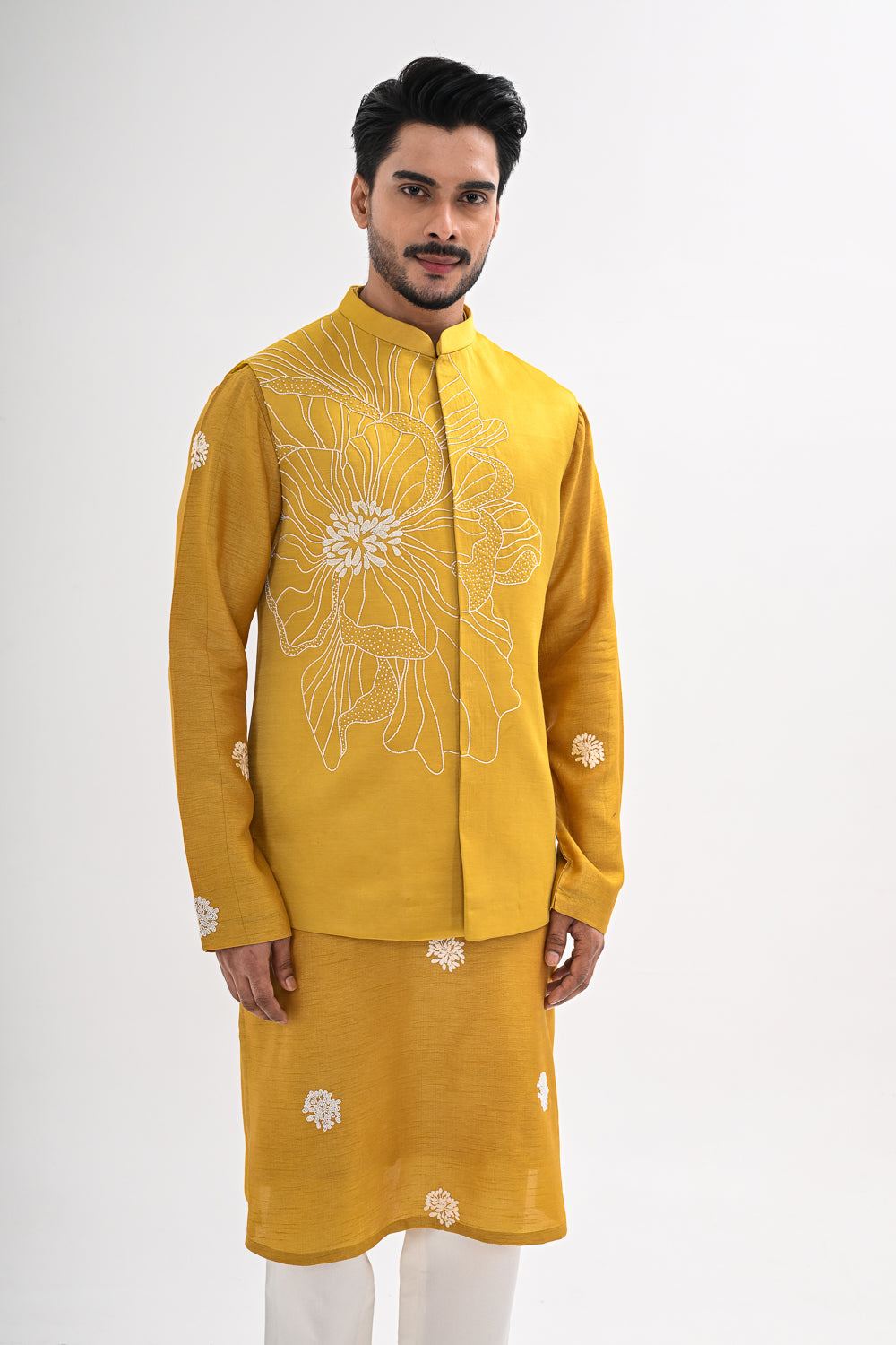 MARIGOLD MUSE NEHRU JACKET SET