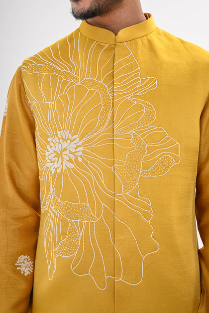 MARIGOLD MUSE NEHRU JACKET SET