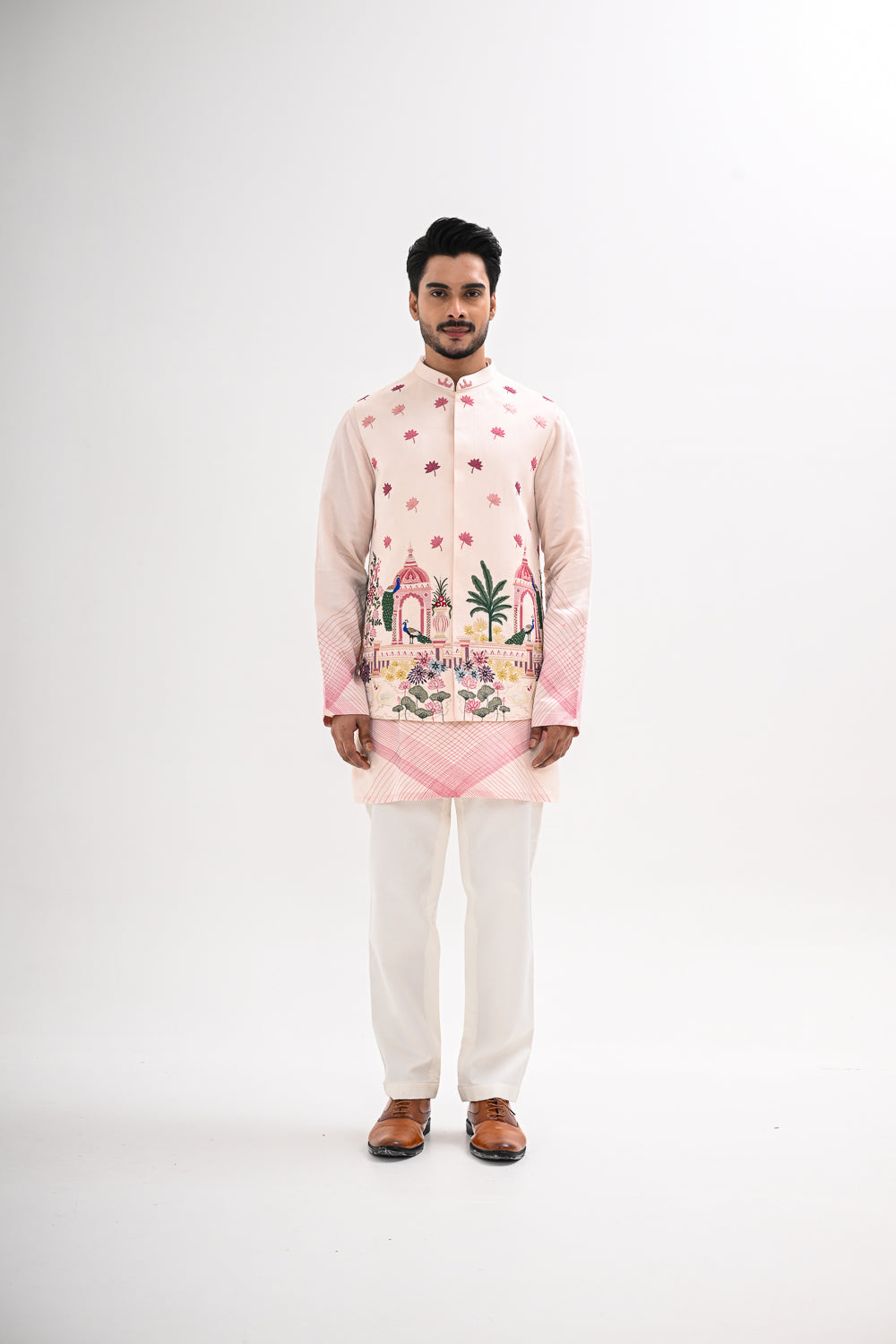 GULABI NAGRI NEHRU JACKET SET