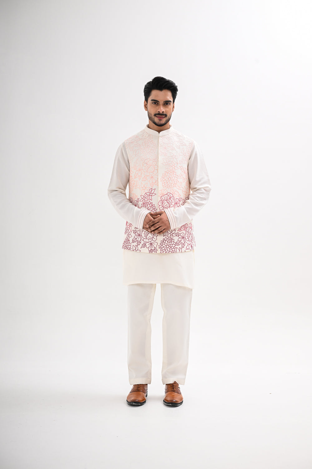 PHOOLON KI LAKEER NEHRU JACKET SET