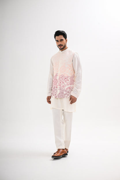 PHOOLON KI LAKEER NEHRU JACKET SET