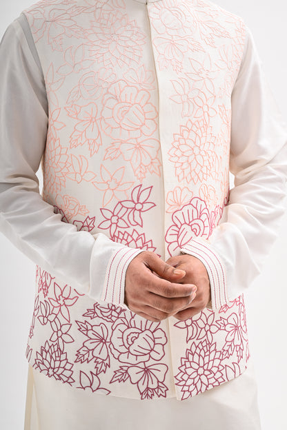 PHOOLON KI LAKEER NEHRU JACKET SET