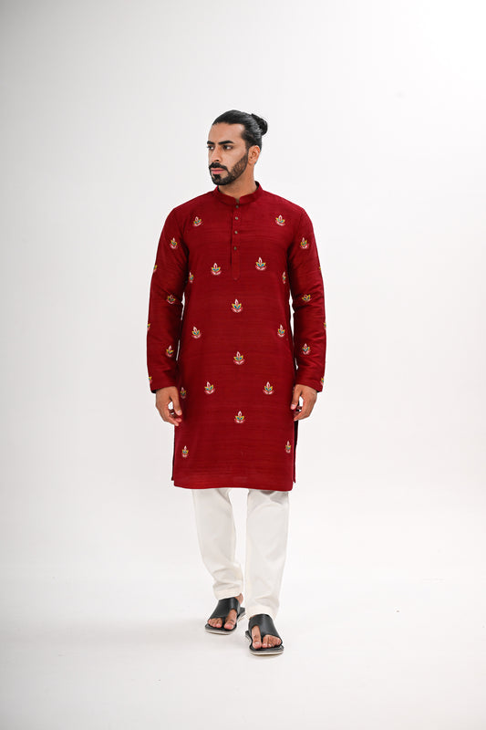 LAAL AANGAN NEHRU JACKET SET