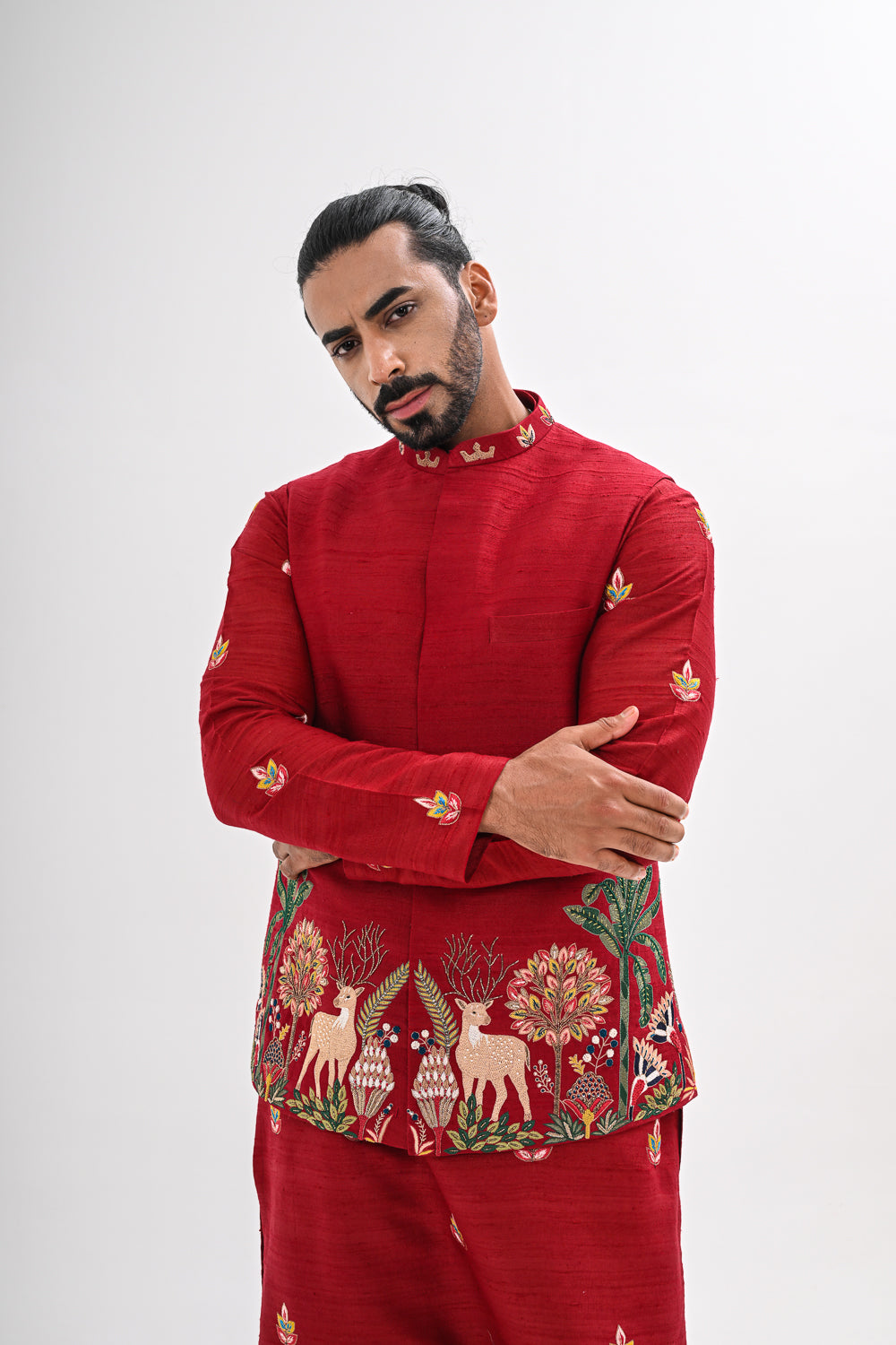 LAAL AANGAN NEHRU JACKET SET