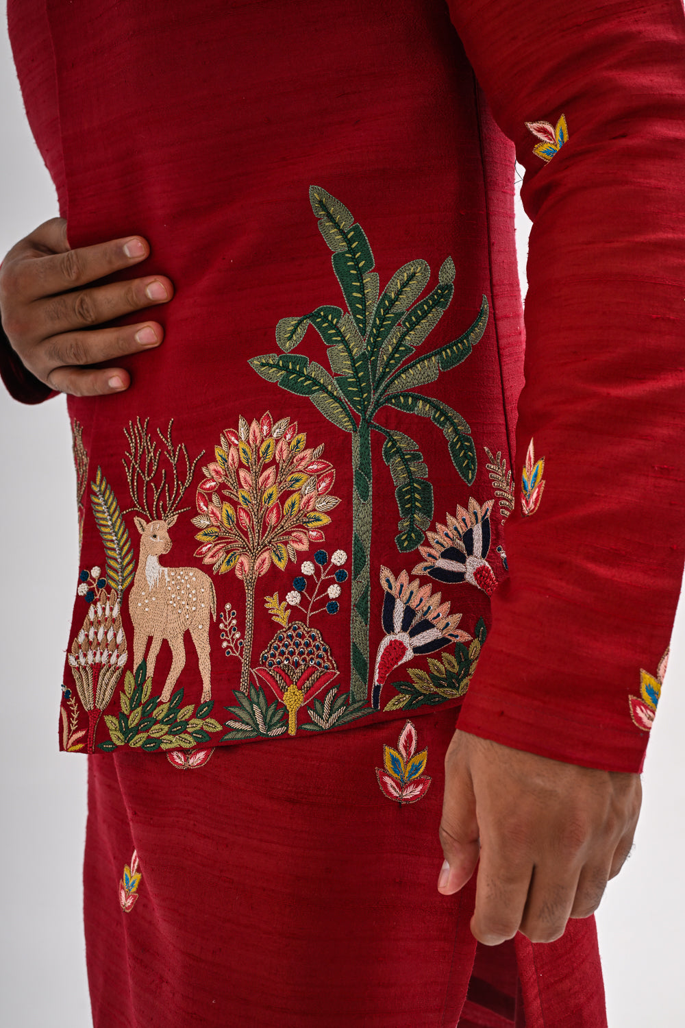 LAAL AANGAN NEHRU JACKET SET