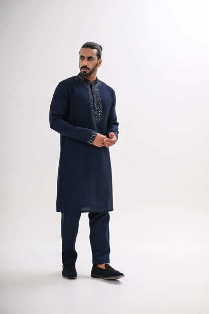 SHEESH MAHAL NEHRU JACKET SET