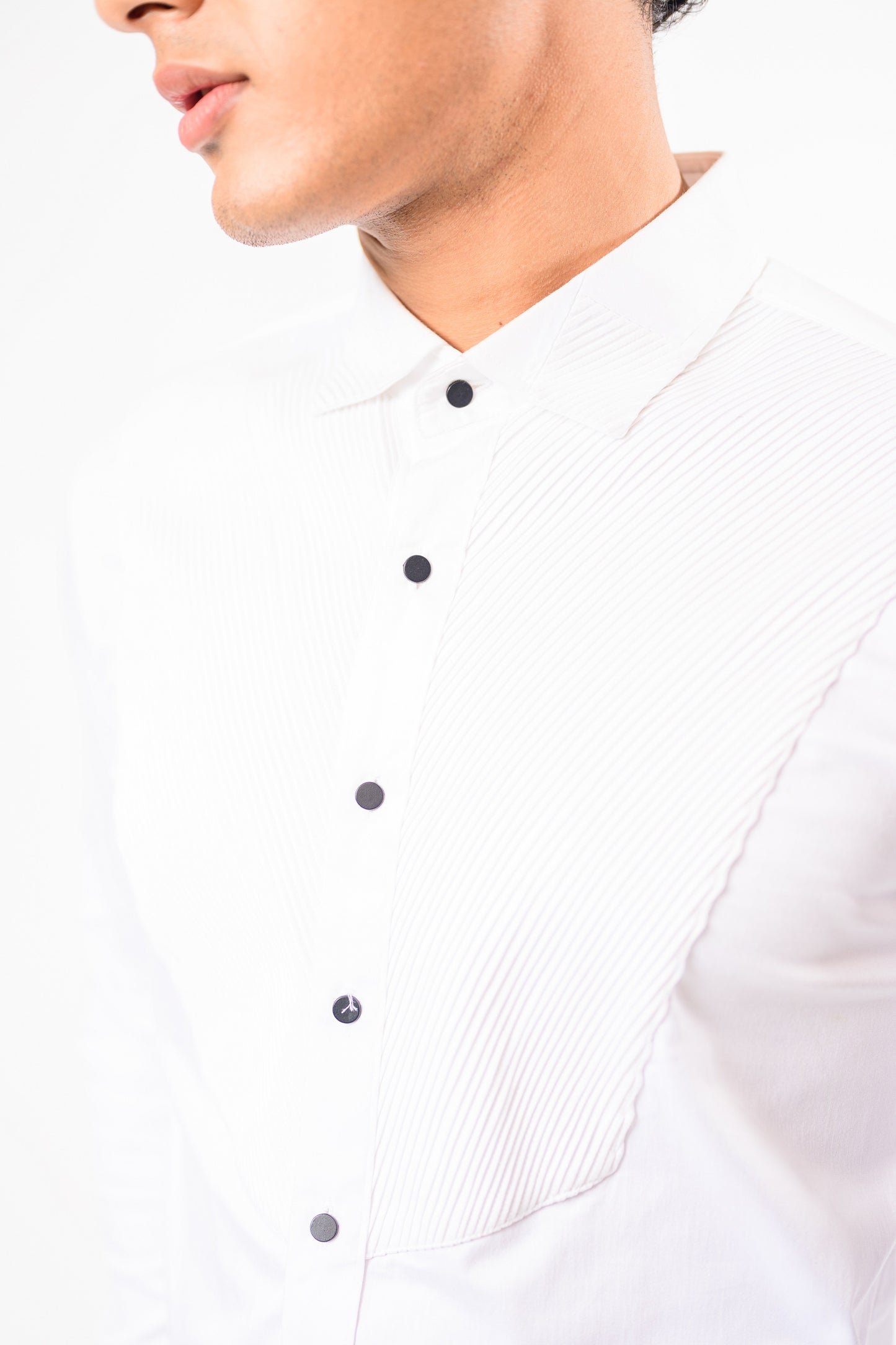 V Pintucks Shirt
